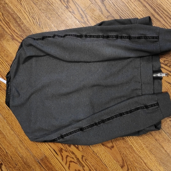 Men Armani Exchange Bomber Sweater Medium-Black - Picture 6 of 7